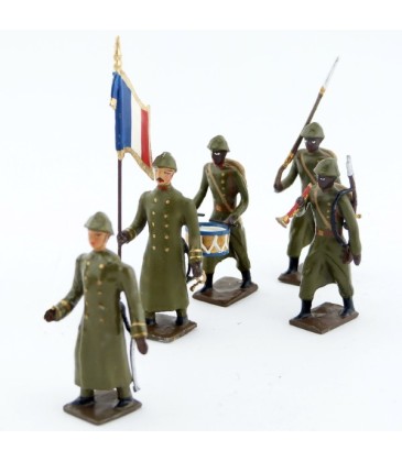 Tirailleurs sénégalais, tenue kaki - armee francaise (1934-1940)