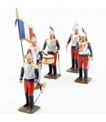 Cuirassiers à pied, tenue 1914, pantalon garance