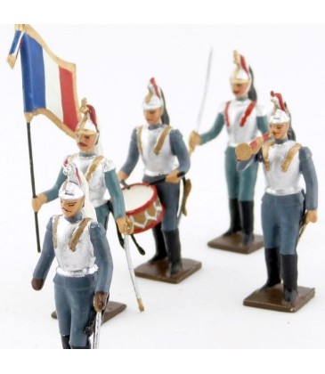 Cuirassiers à pied, tenue bleu horizon