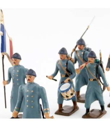 Infanterie de ligne en capote b.h., les poilus