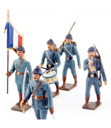 Infanterie de ligne en tunique b. h., les poilus