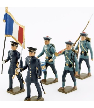 Fusiliers marins, tunique bleu horizon
