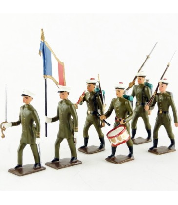 Fusiliers marins, tunique kaki