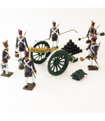 Artilleurs de la ligne, tenue d'été (guêtres blanches)